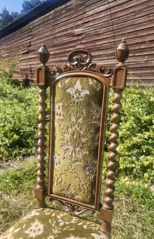 MID VICTORIAN ROSEWOOD HIGH BACK CHAIR - ADDITIONAL PHOTO 6