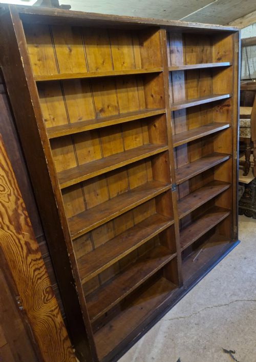PINE BOOKCASE WITH GLAZED DOORS OR WITHOUT DOORS - ADDITIONAL PHOTO 3