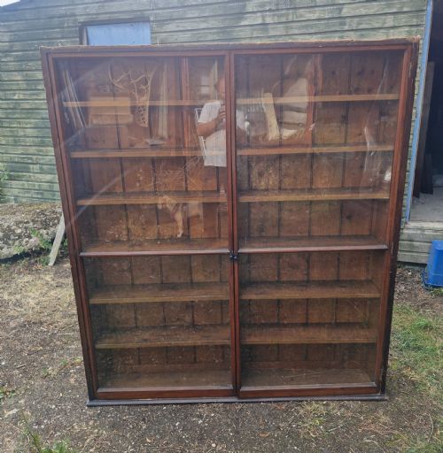 PINE BOOKCASE WITH GLAZED DOORS OR WITHOUT DOORS - ADDITIONAL PHOTO 7
