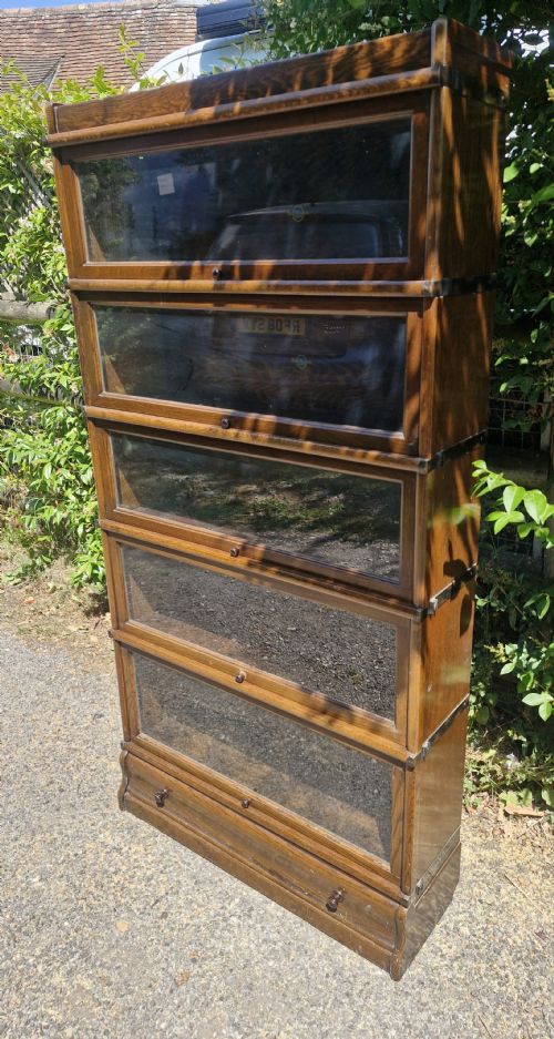 EARLY 20TH CENTURY OAK GLOBE WERNICKE BOOKCASE CABINET - ADDITIONAL PHOTO 1