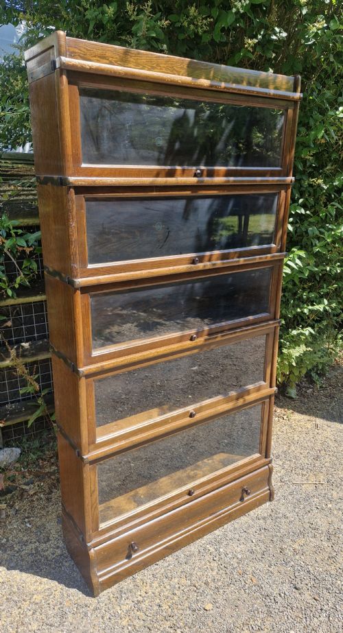 EARLY 20TH CENTURY OAK GLOBE WERNICKE BOOKCASE CABINET - ADDITIONAL PHOTO 2