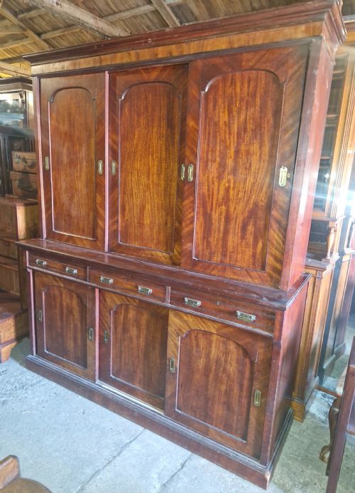 LARGE VICTORIAN MAHOGANY COUNTRY HOUSE ESTATE OFFICE CABINET