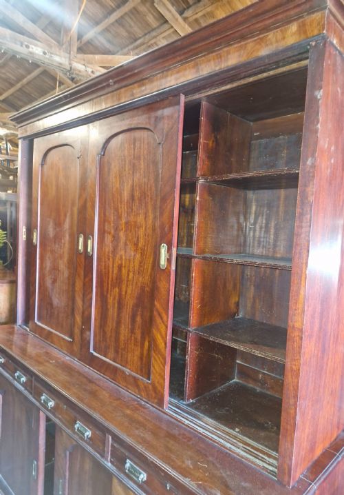 LARGE VICTORIAN MAHOGANY COUNTRY HOUSE ESTATE OFFICE CABINET - ADDITIONAL PHOTO 3