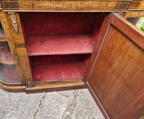 VICTORIAN INLAID SIDE CABINET - ADDITIONAL PHOTO 1