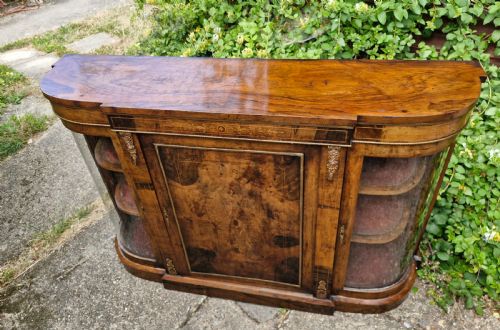 VICTORIAN INLAID SIDE CABINET - ADDITIONAL PHOTO 4