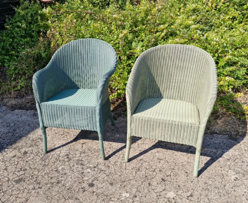 PAIR OF MATCHED LLOYD LOOM ARMCHAIRS