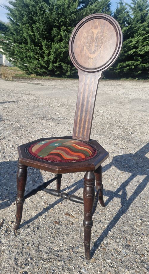 INTERESTING EDWARDIAN SPINNING CHAIR - ADDITIONAL PHOTO 1