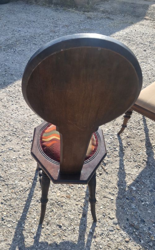 INTERESTING EDWARDIAN SPINNING CHAIR - ADDITIONAL PHOTO 3