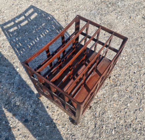 19TH CENTURY MAHOGANY CANTERBURY - ADDITIONAL PHOTO 4
