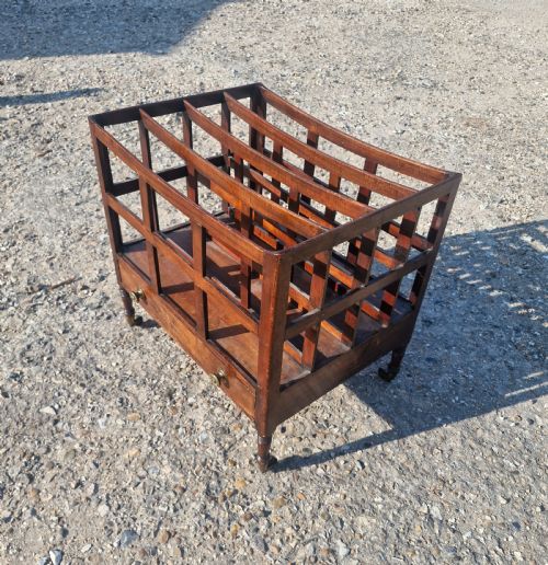 19TH CENTURY MAHOGANY CANTERBURY - ADDITIONAL PHOTO 5