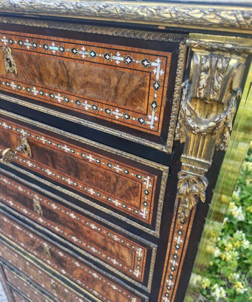 LOVELY INLAID SECRETAIRE ABBATANT - ADDITIONAL PHOTO 2