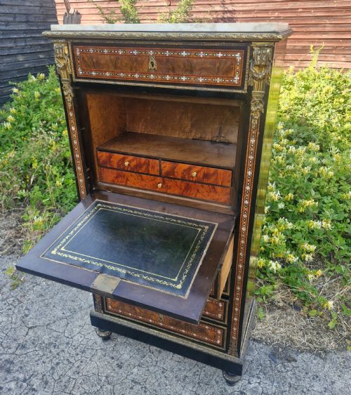 LOVELY INLAID SECRETAIRE ABBATANT - ADDITIONAL PHOTO 5