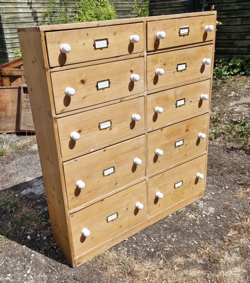 BANK OF PINE DRAWERS - ADDITIONAL PHOTO 2