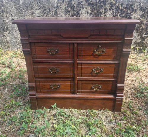 Bank of Table Top Office Drawers.