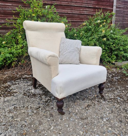 Late Victorian Upholstered Armchair