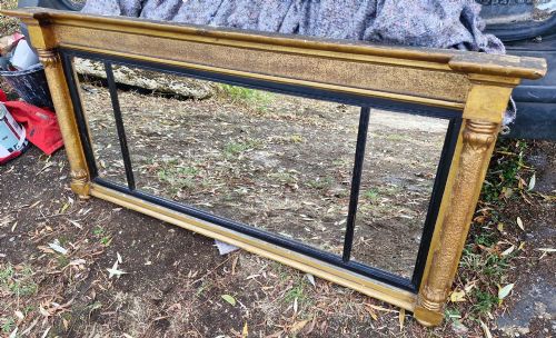 Tripod Plate Overmantel Mirror.