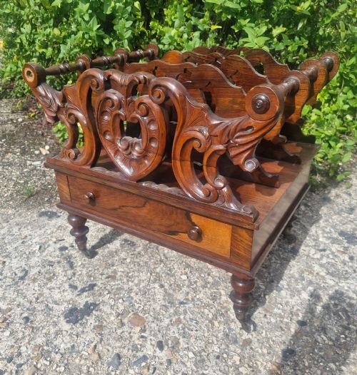 Victorian Rosewood Canterbury.