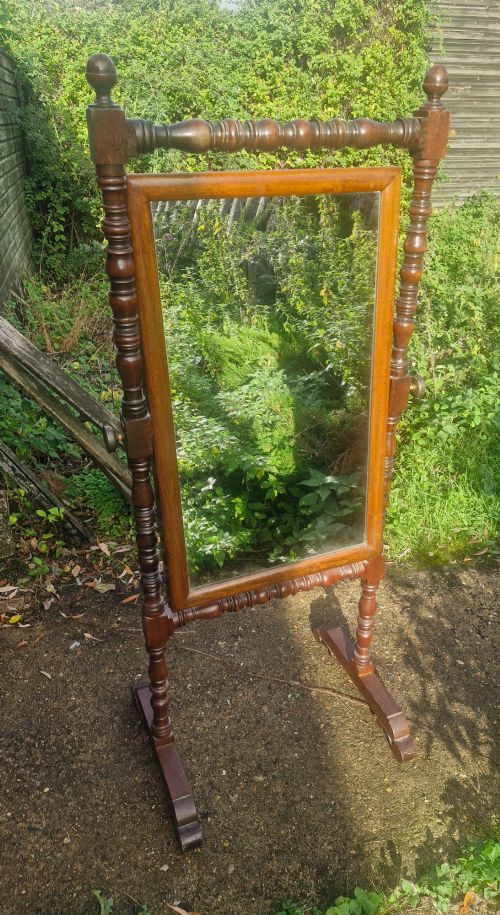 19th Century Cheval Dressing Mirror.