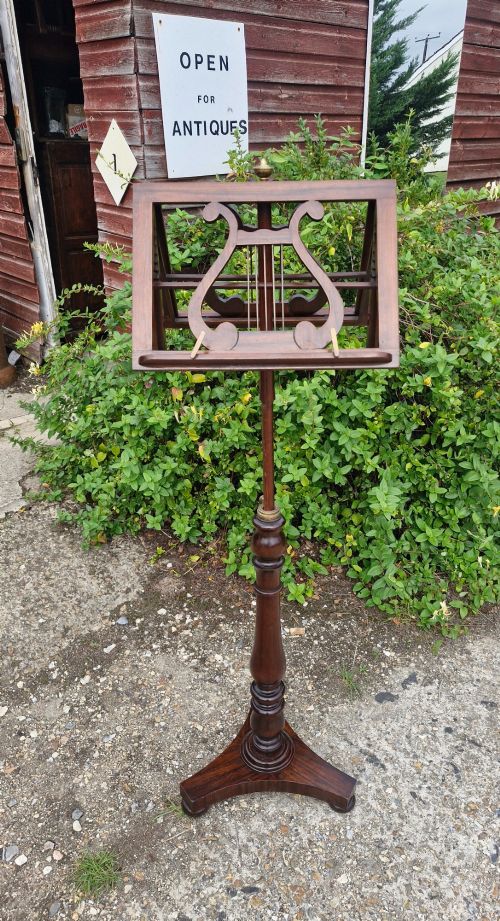Early Victorian Adjustable Duet Stand.