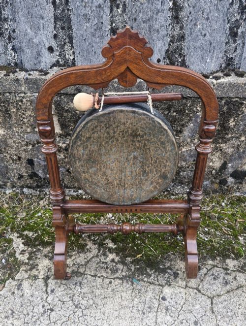 Victorian Oak Dinner Gong.