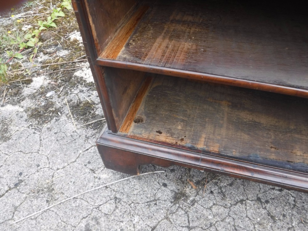 Early 18th century 2 part walnut bureau View IV