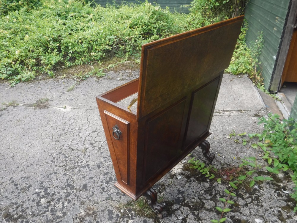Good 19th century walnut folio cabinet View III