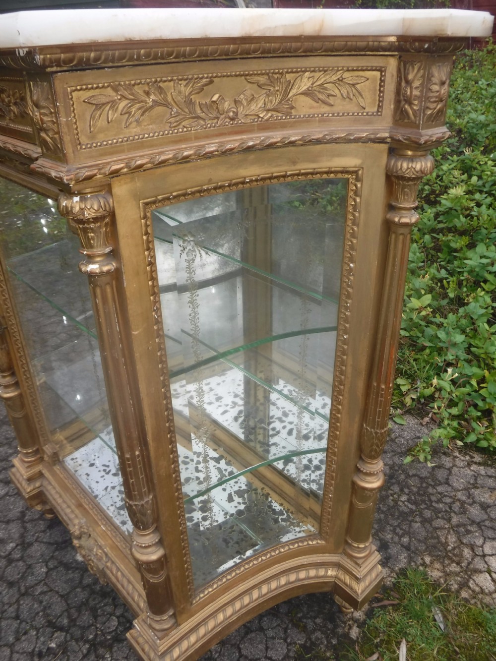 19th century giltwood side cabinet View IV