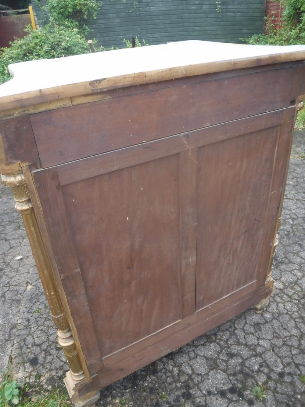 19th century giltwood side cabinet View V