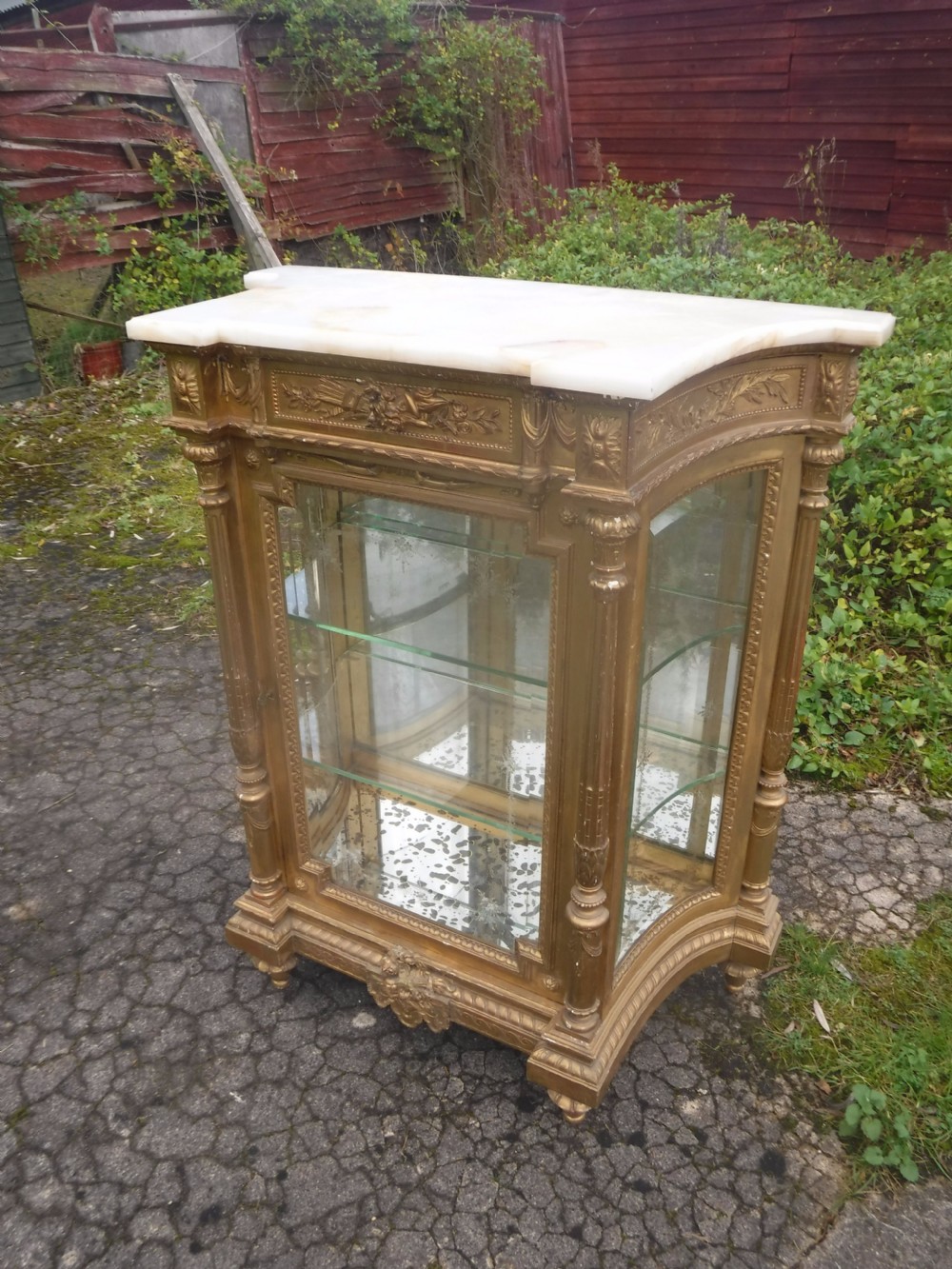 19th century giltwood side cabinet View VIII