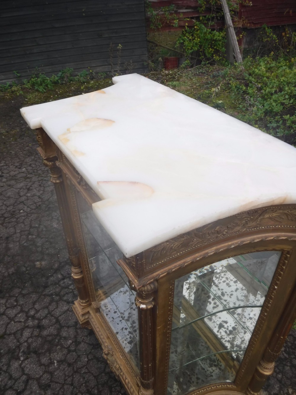 19th century giltwood side cabinet View IX