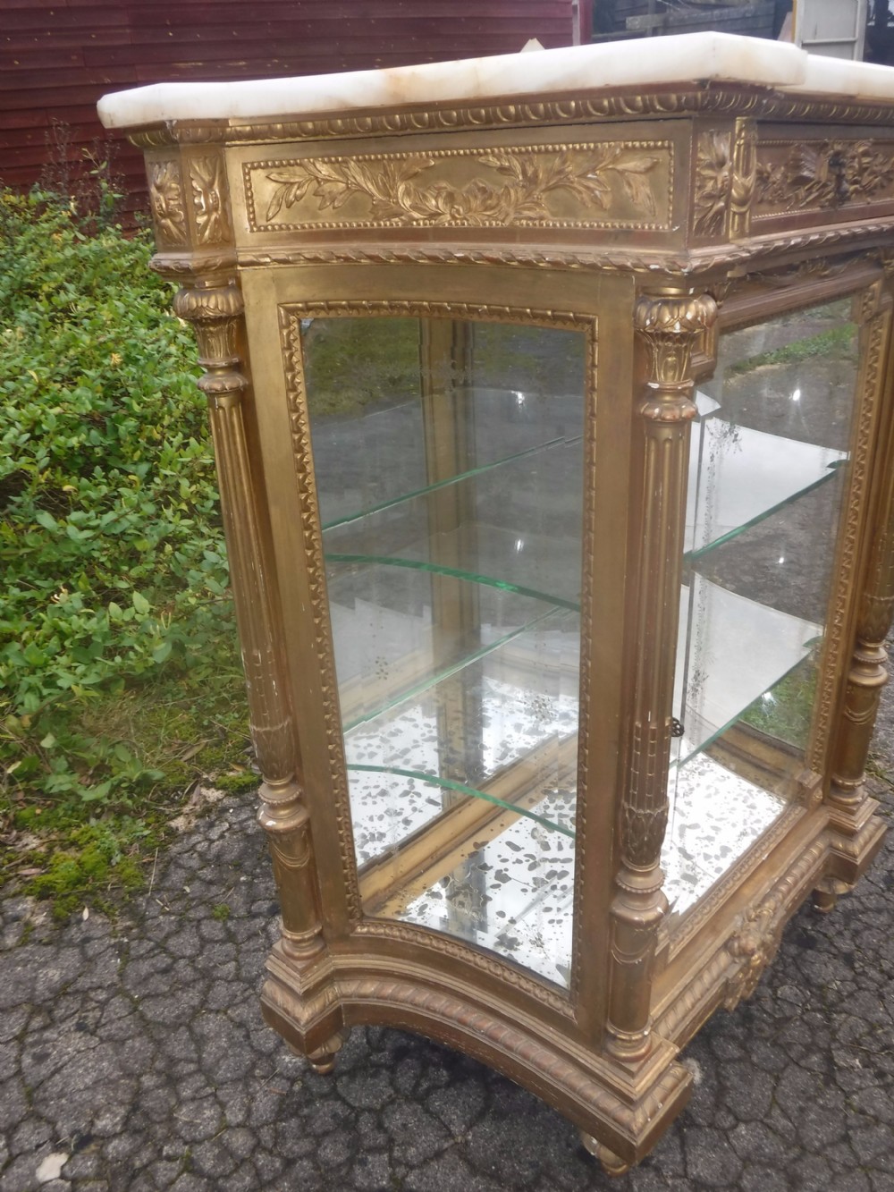 19th century giltwood side cabinet View XII