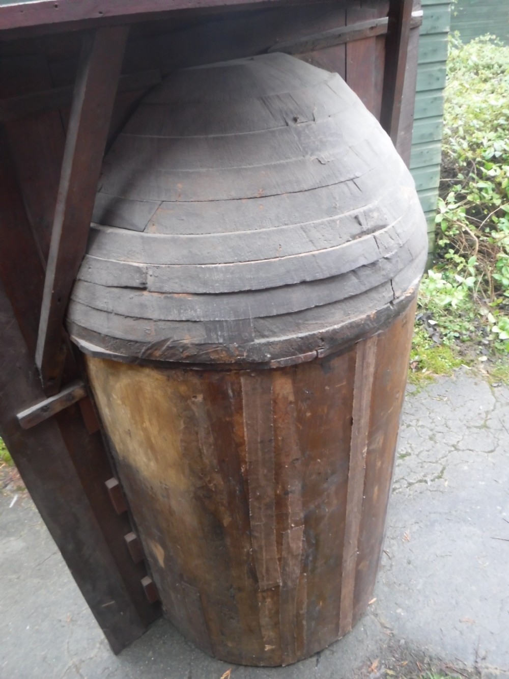 Georgian barrel back corner cabinet View VI