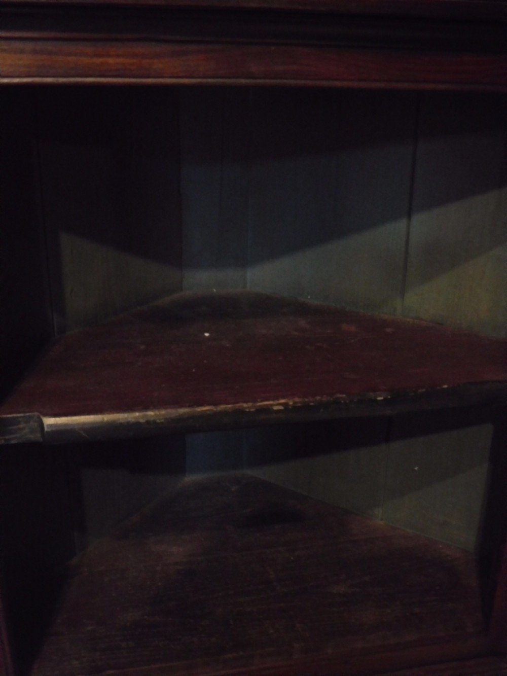 Georgian barrel back corner cabinet View VIII