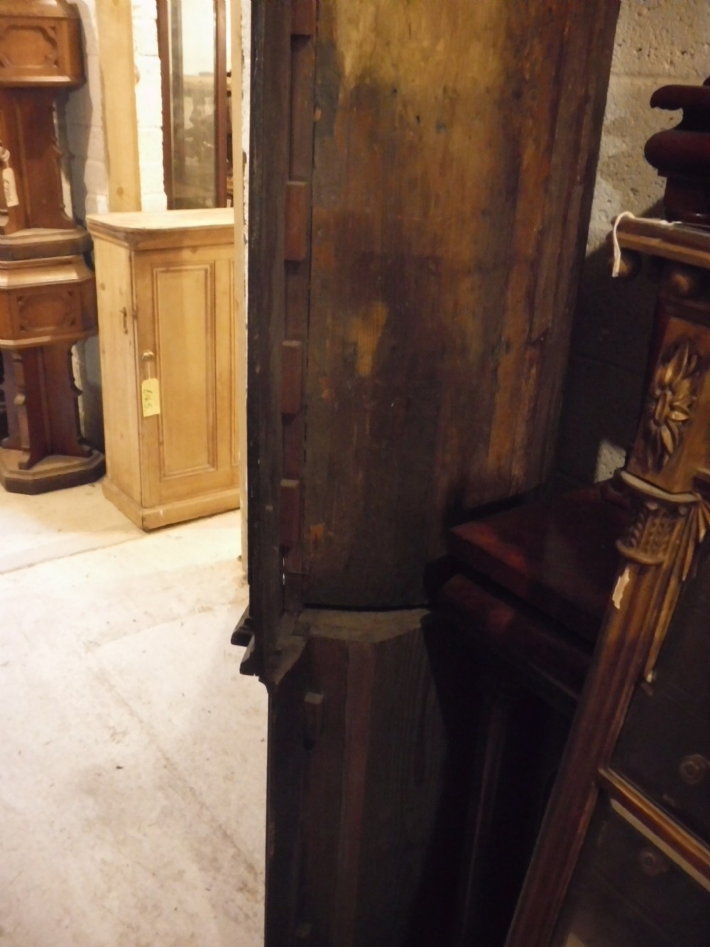 Georgian barrel back corner cabinet View X