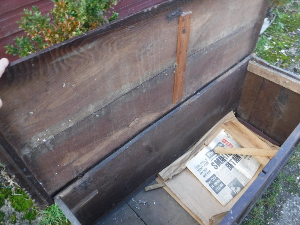 18th century  West Country carved and panelled chest View VI