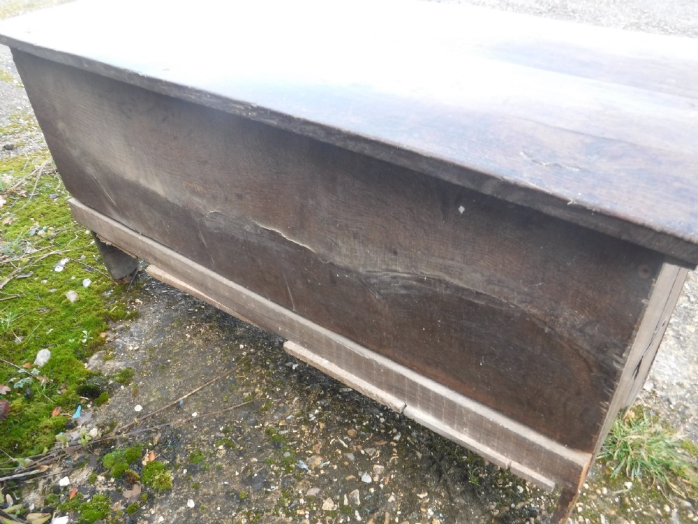 18th century  West Country carved and panelled chest View VIII