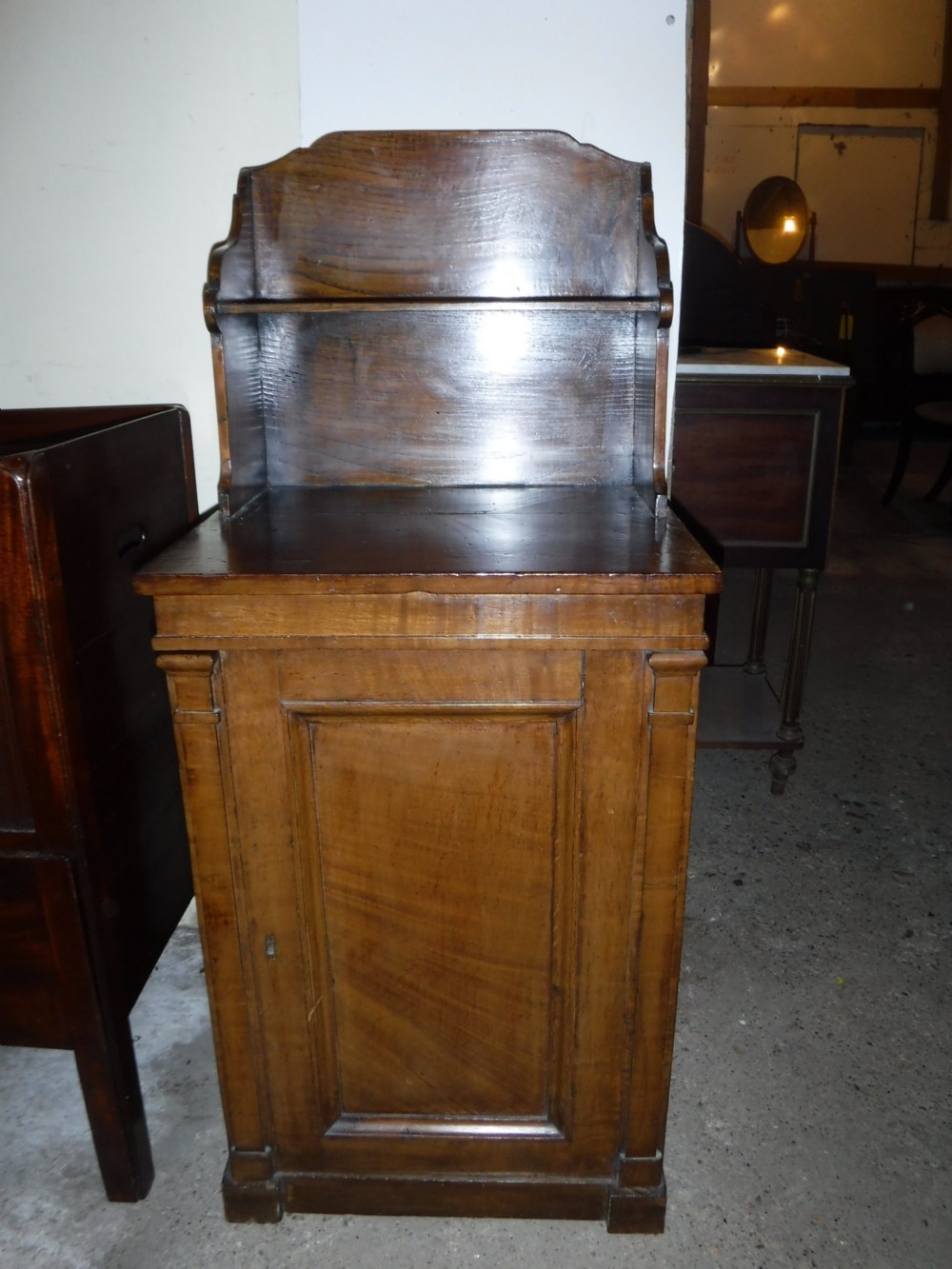 Useful early 19th century figured oak side cabinet View VI
