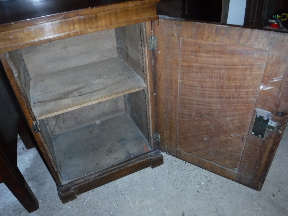 Useful early 19th century figured oak side cabinet View VII