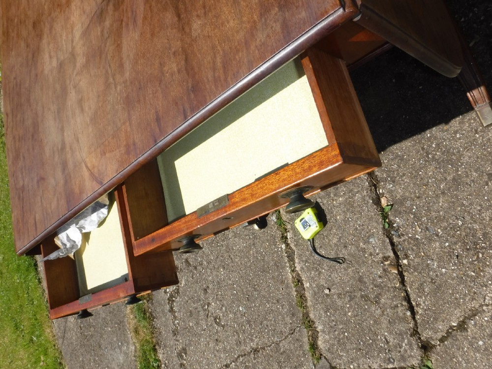 Regency mahogany 2 drawer sofa table View VIII