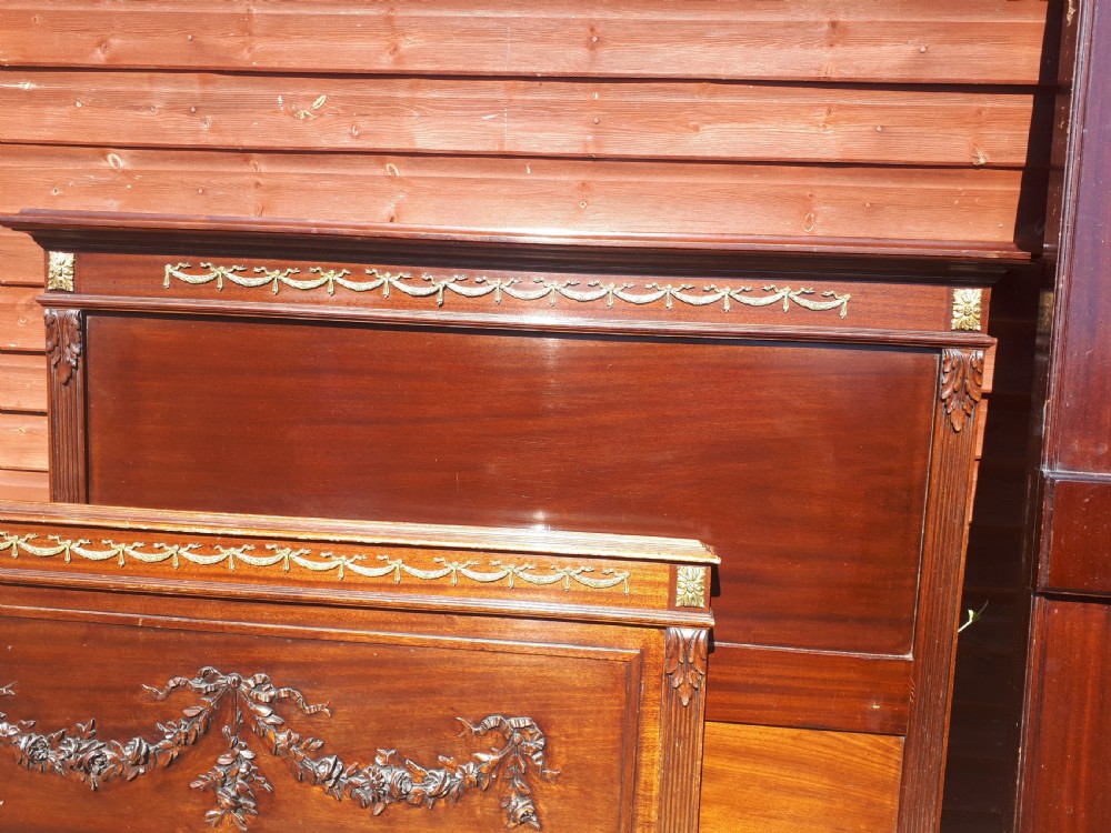 Mahogany and gilt metal mounted double bed View III