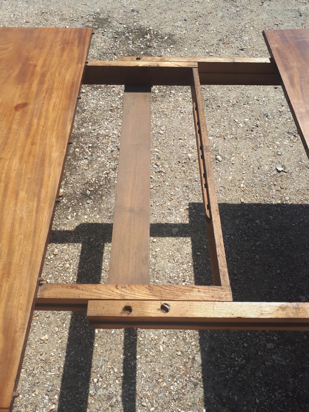 Regency mahogany extending dining table View VI