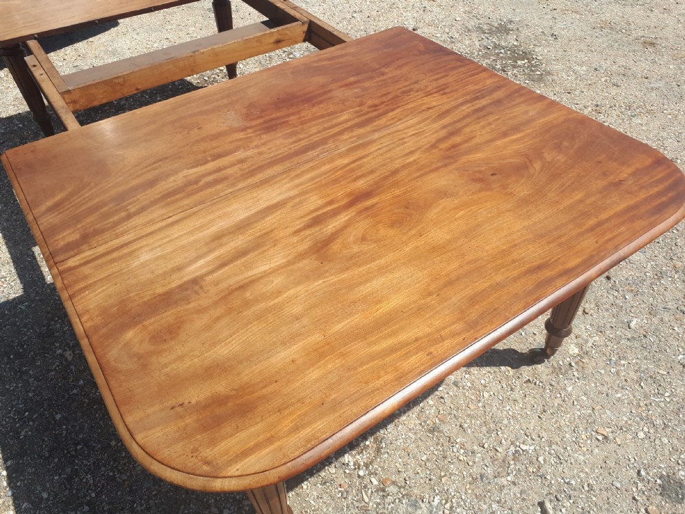 Regency mahogany extending dining table View VII