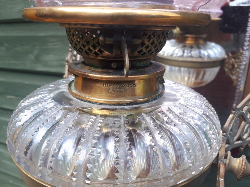 Late 19th century wall mounted mirrored oil lamp View IV
