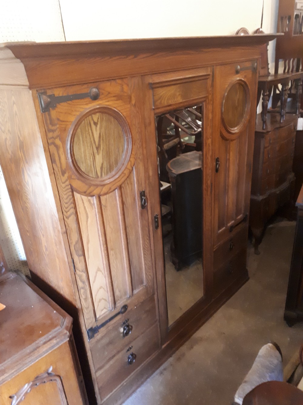 Shapland and Petter 3 section wardrobe View III