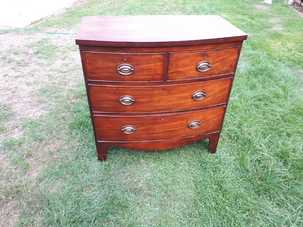 Small 19th century bow front chest 