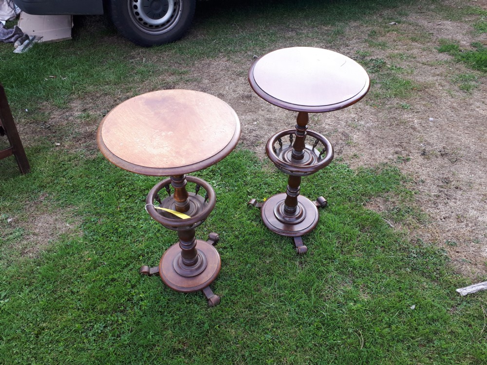 A very close matched pair of decanter tables View II