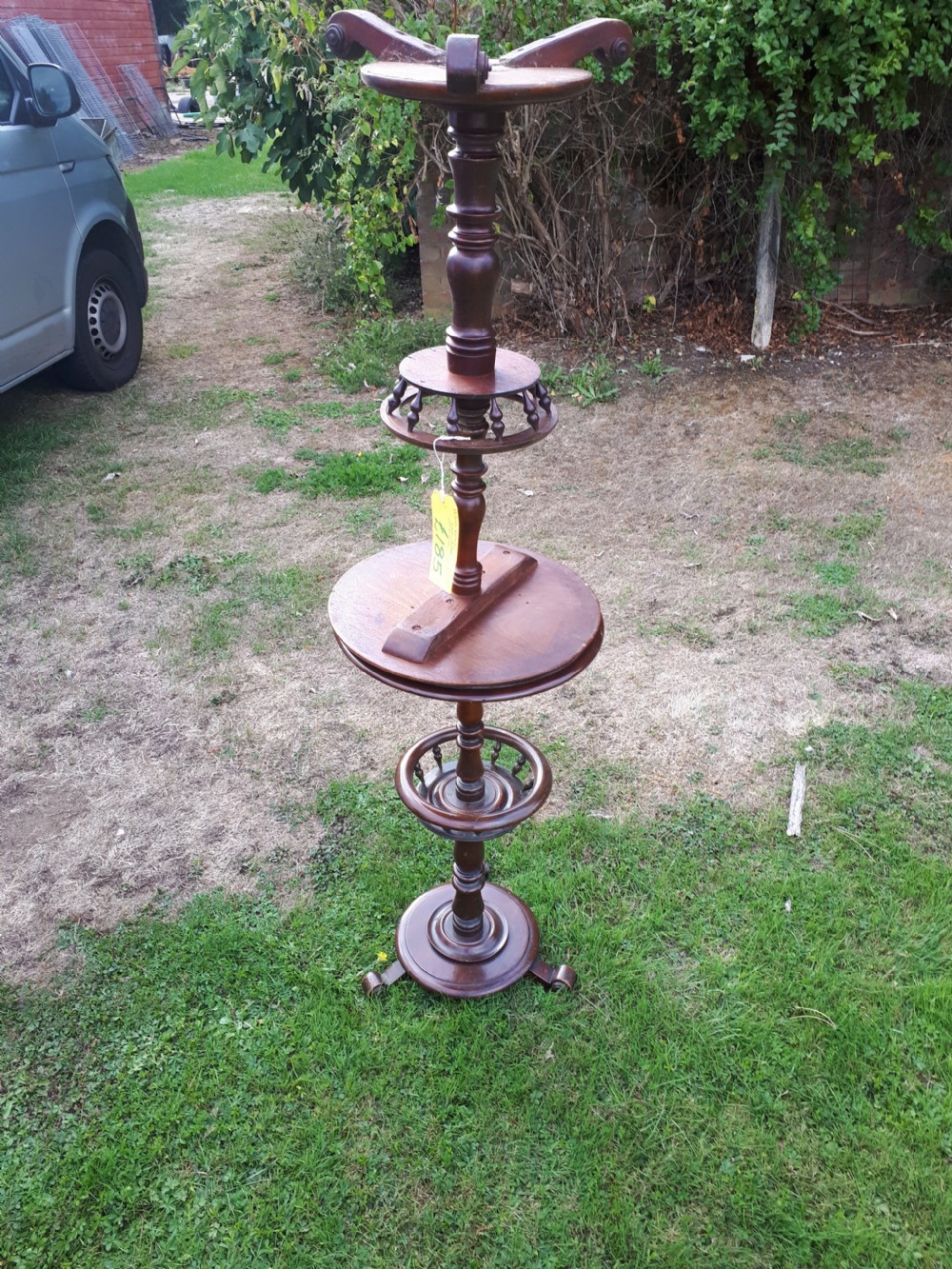 A very close matched pair of decanter tables View III