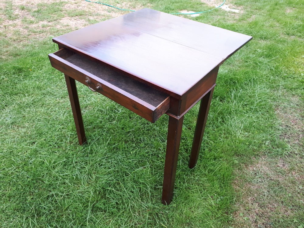 19th century mahogany fold over table View III