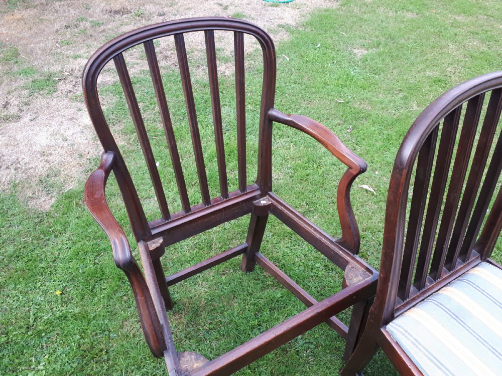 Set of 8 early 19th century mahogany dining chairs View VI