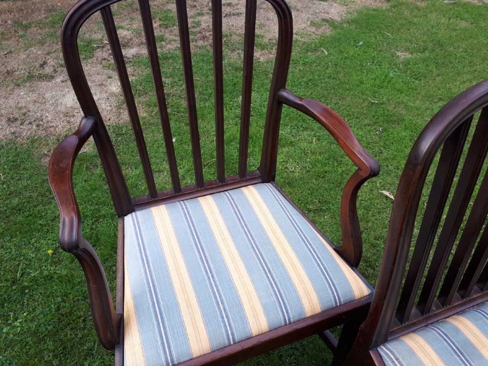 Set of 8 early 19th century mahogany dining chairs View VIII